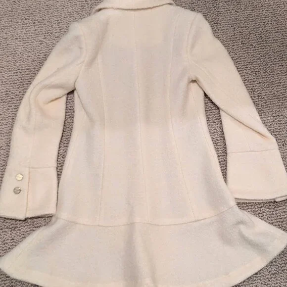 Laundry By Shelli Segal wool blended Boucle Skirted Hem Coat - Picture 6 of 7